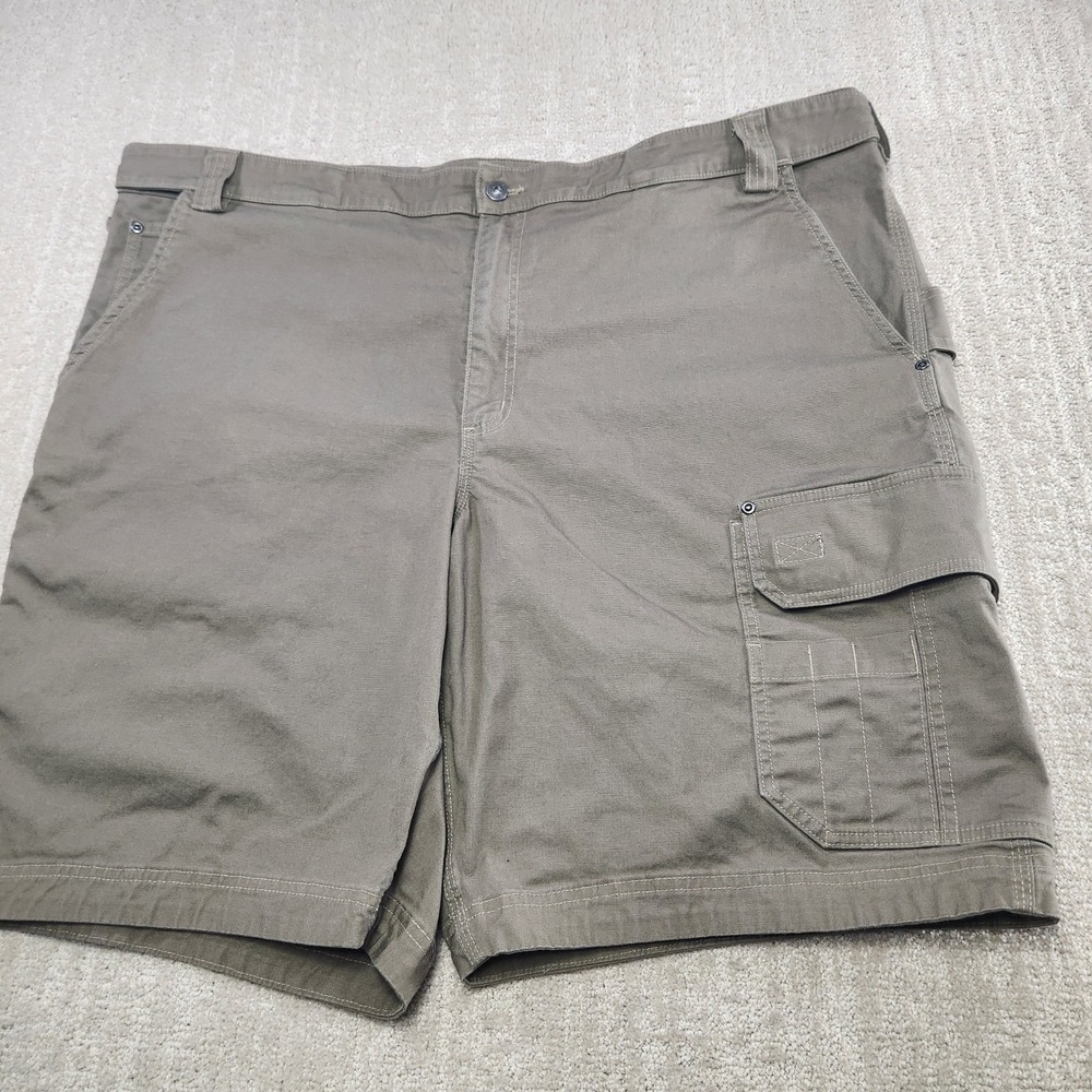 Duluth Cargo Shorts Men 48 Coolmax Flex Firehose Stretch Canvas Elastic Waist